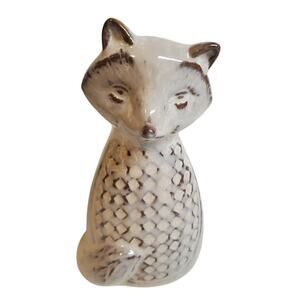 White Fox Figurine - Ceramic - 4.5"